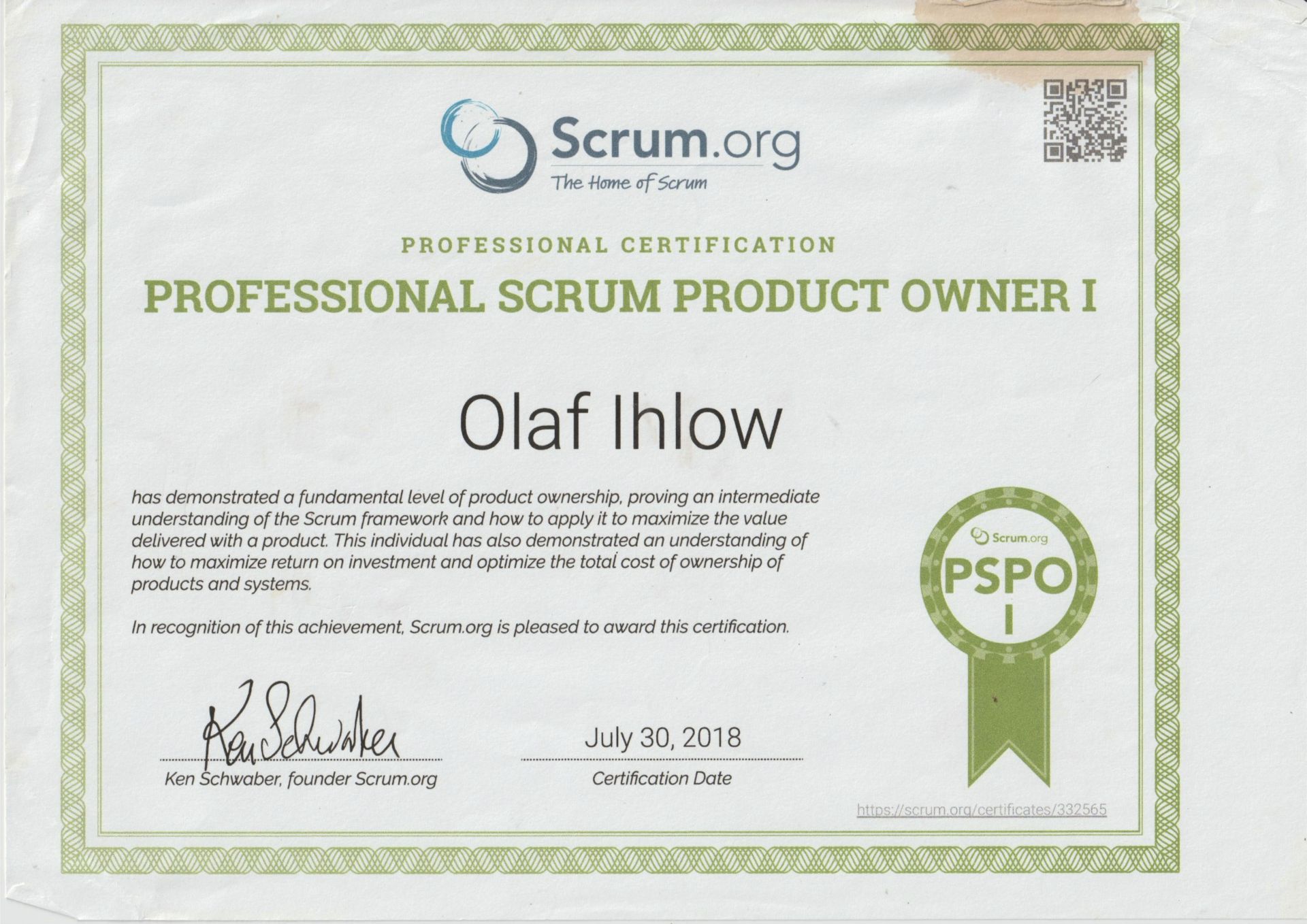 Agil PM Product Owner OI