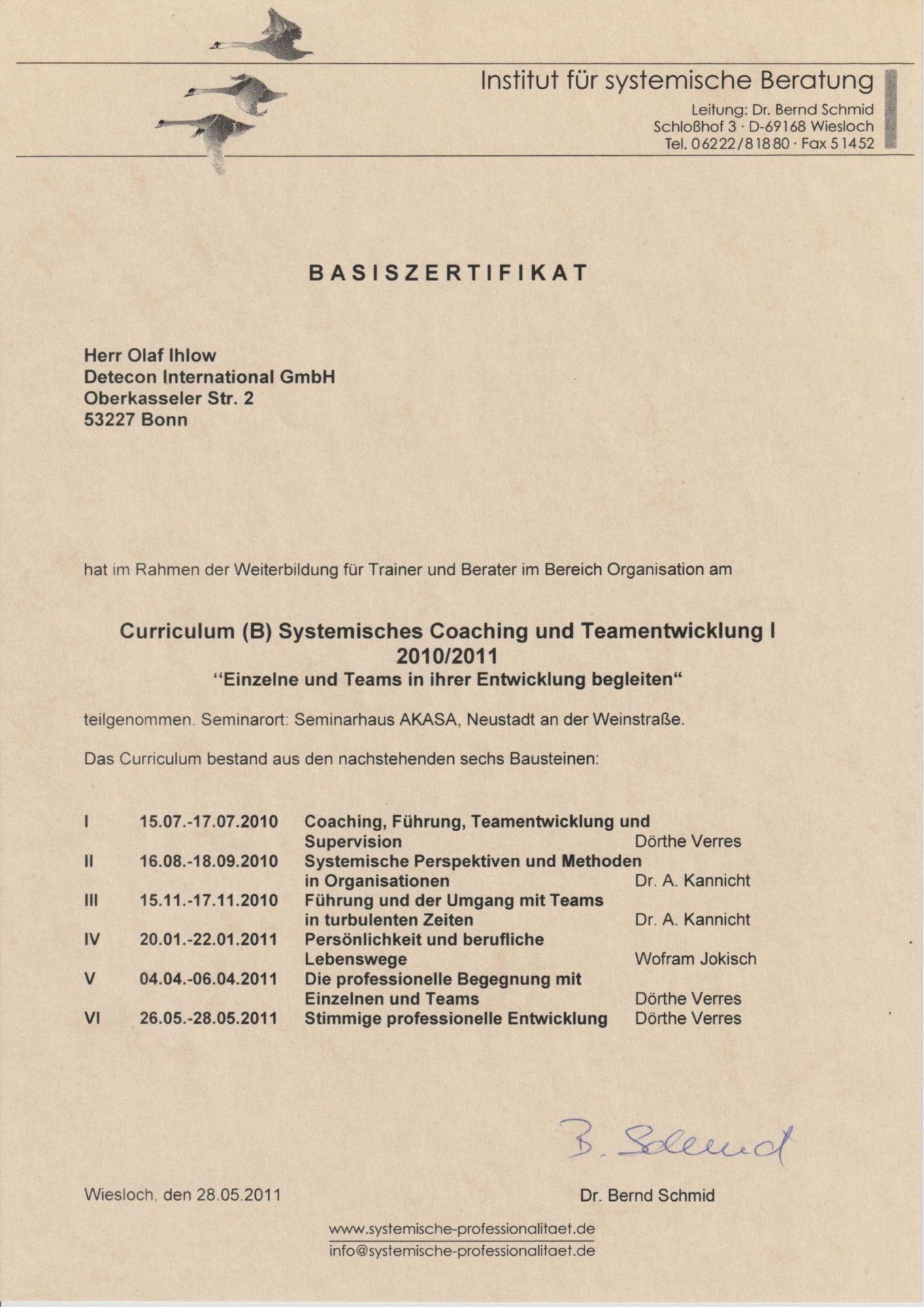 Systemisch Coaching U Teamentwicklung OI