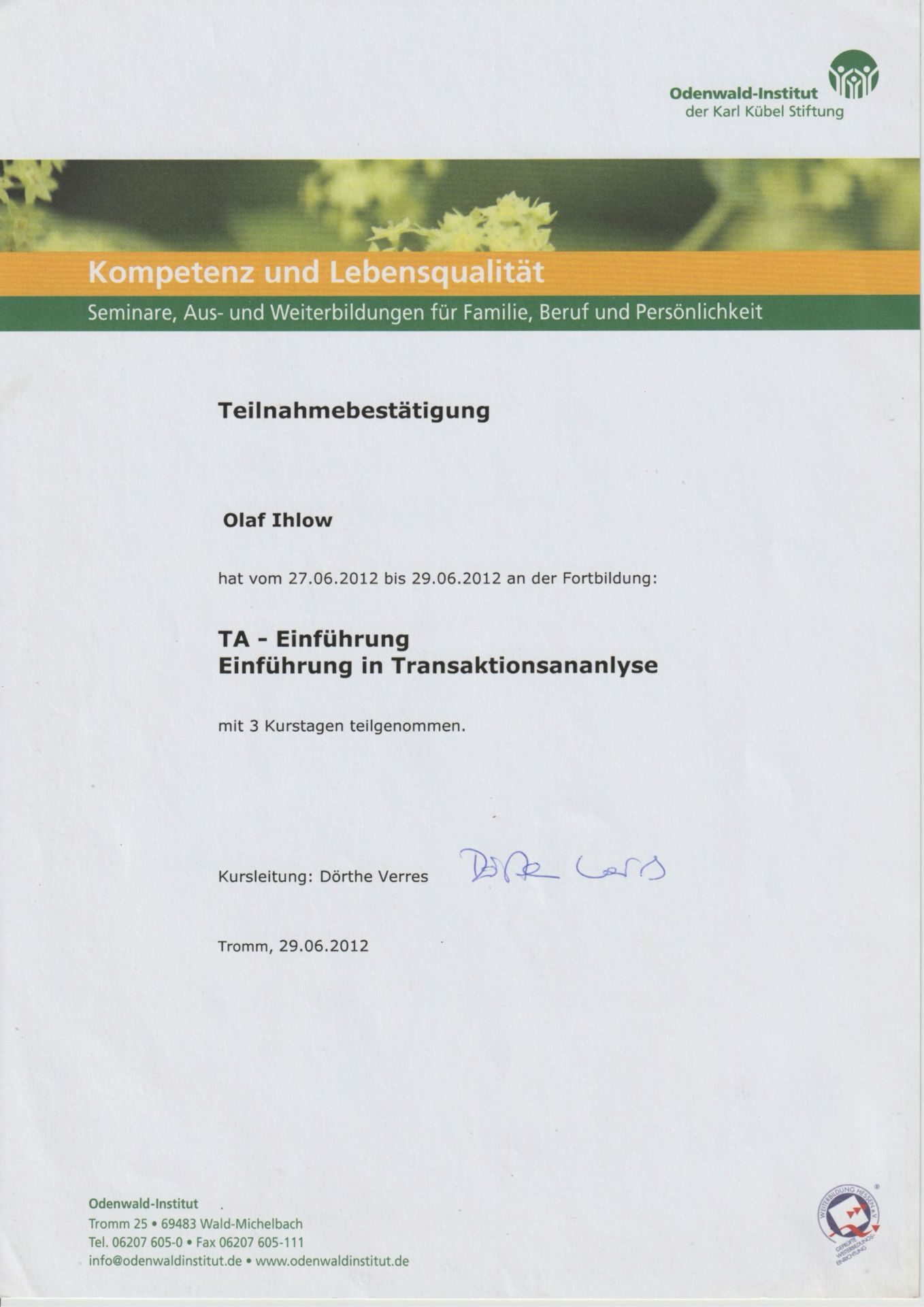 Transaktionsanalyse OI